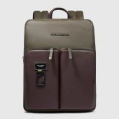 Рюкзак Piquadro Harper CA6311AP/VETM коричневый/зеленый кожа