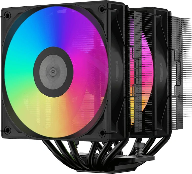 Устройство охлаждения(кулер) PcCooler RT620 ARGB Soc-AM5/AM4/1151/1200/2066/1700 черный 4-pin 34.9dB Al+Cu 265W Ret (RT620-BKAWXX-GL)