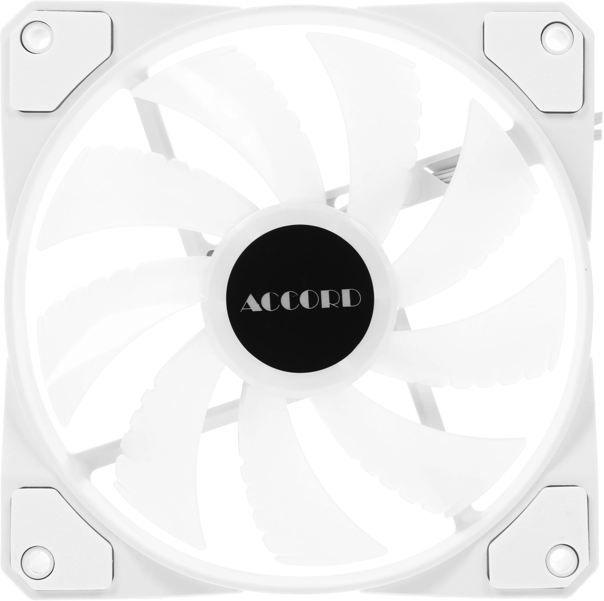 Вентилятор для корпуса Accord ACC-XF12 ARGB 120х120x25 белый 3-pin 23.7дБ (ACC-XF12 ARGB WHITE) brown box