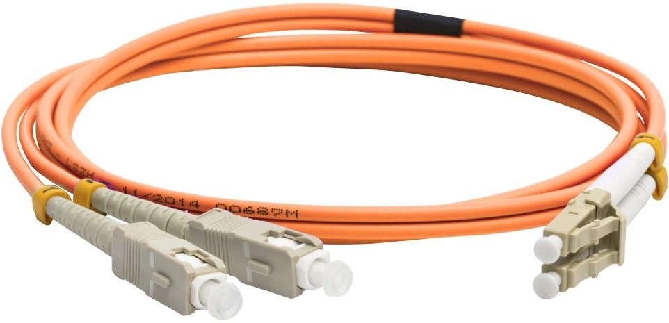 Патч-корд Lanmaster LAN-2LC-2SC/OM4-5.0 2x50/125 OM4 LC дуплекс-SC дуплекс 5м LSZH