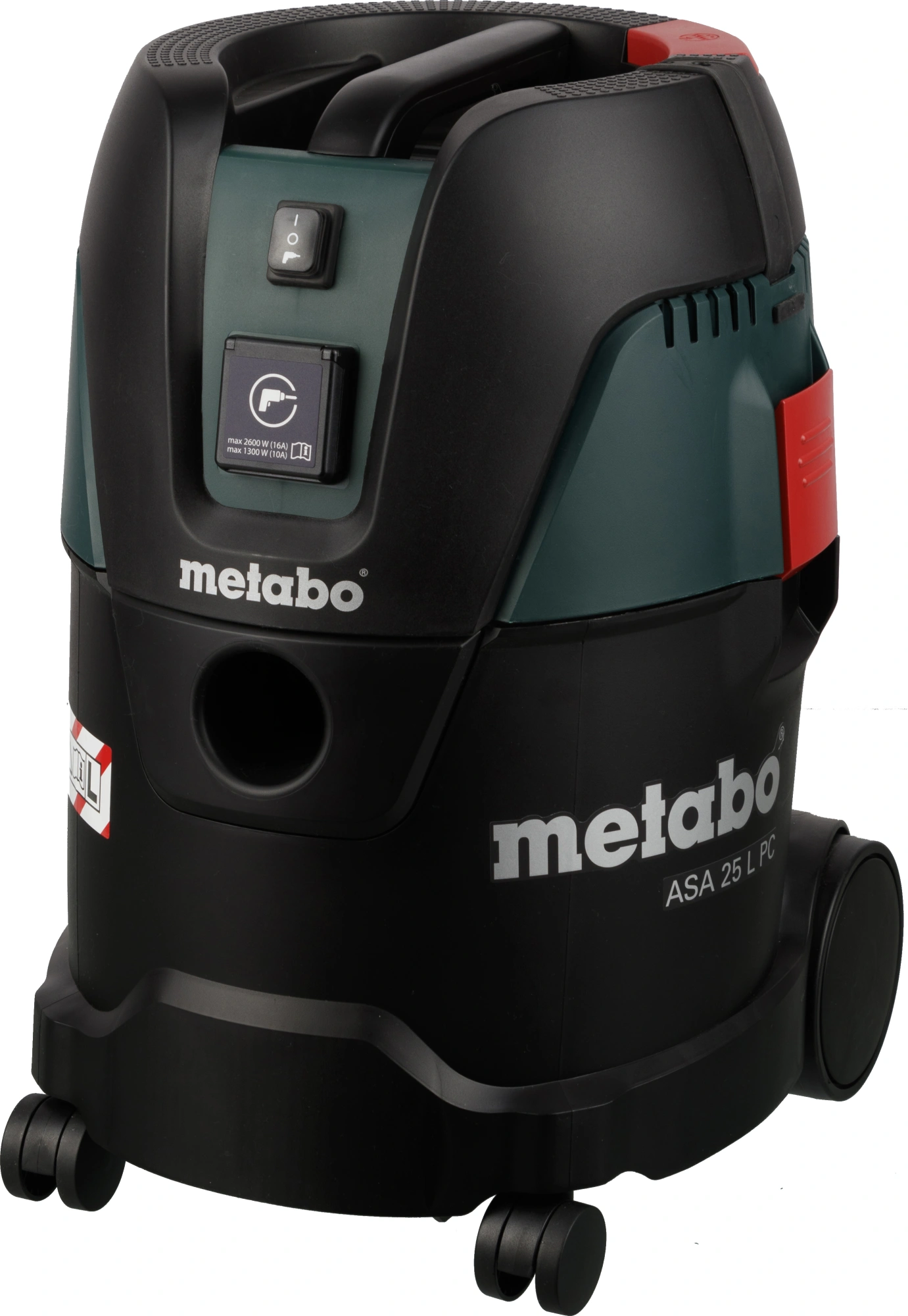 Строительный пылесос Metabo ASA 25 L PC 1250Вт (уборка: сухая/влажная/выдув) зеленый