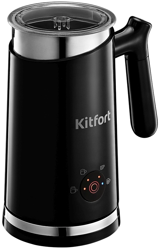 Капучинатор Kitfort КТ-780 стационар. 300мл черный/серебристый Капучинатор Kitfort КТ-780 стационар. 300мл черный/серебристый