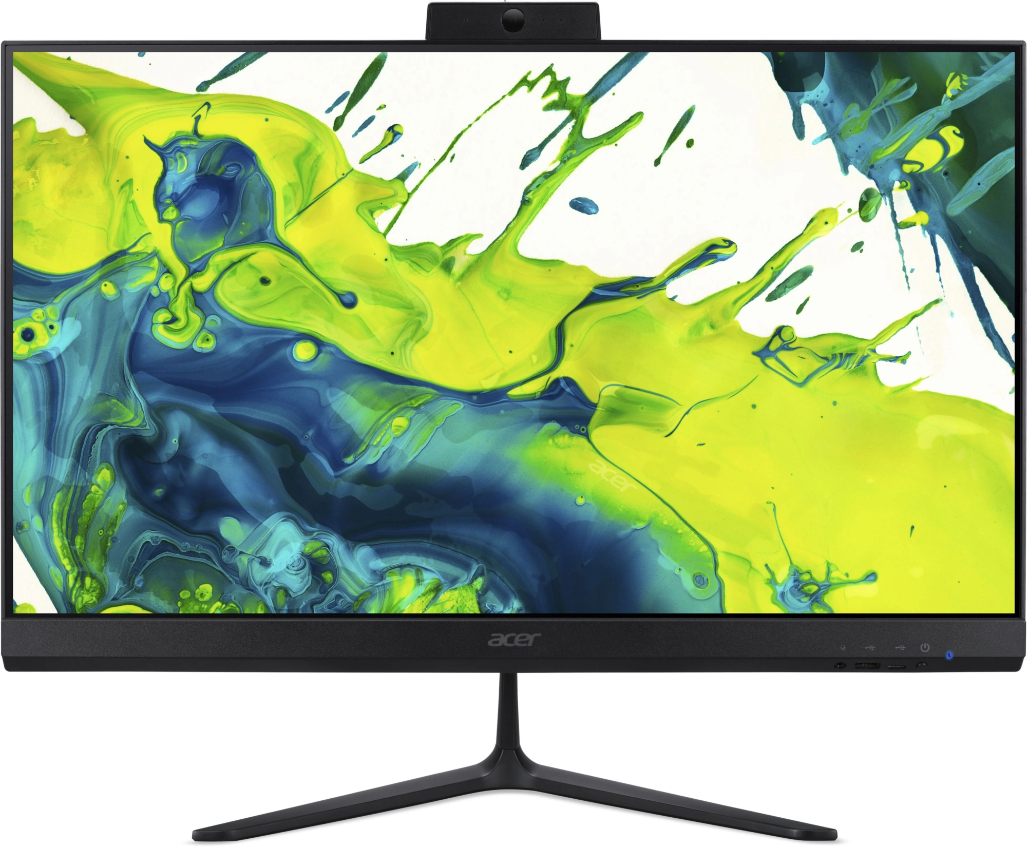 Моноблок Acer Aspire C24-2G 23.8" Full HD Ryzen 5 7430U (2.3) 16Gb SSD512Gb RGr Eshell GbitEth WiFi BT 65W клавиатура мышь Cam черный 1920x1080