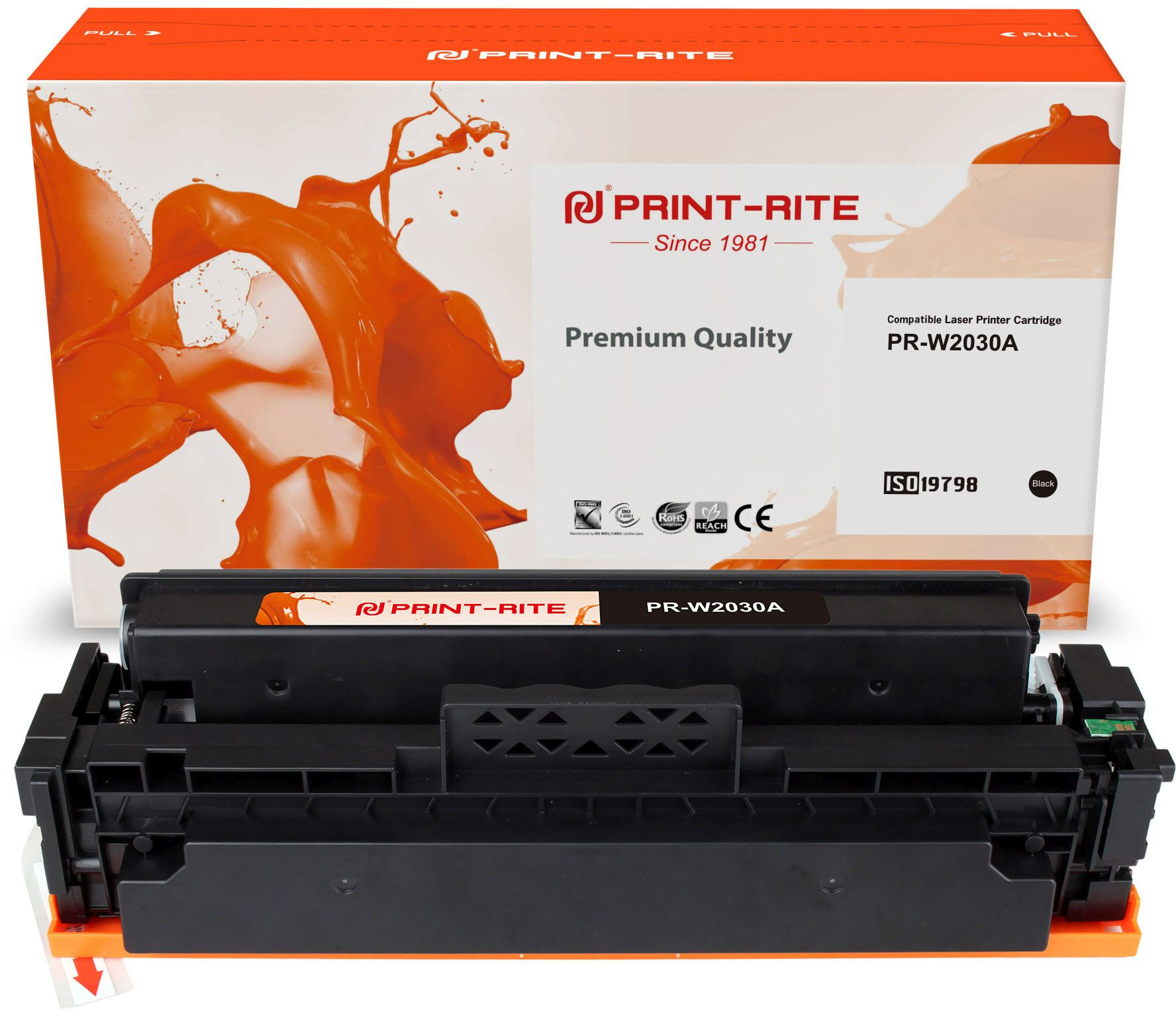 Картридж лазерный Print-Rite TFHBKOBPU1J PR-W2030A W2030A черный (2400стр.) для HP Color LaserJet M454nw/dn/dw/ Pro, MFP M479dw/fdn/fdw