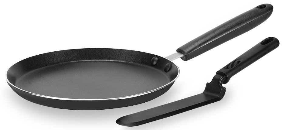 Сковорода блинная Rondell Pancake frypan RDA-1407 круглая 26см покрытие: Xylan Plus ручка несъемная (без крышки) черный Сковорода блинная Rondell Pancake frypan RDA-1407 круглая 26см покрытие: Xylan Plus ручка несъемная (без крышки) черный