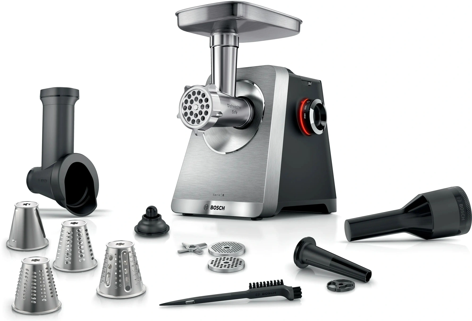 Мясорубка Bosch Series 8 MFWS840M 2500Вт черный