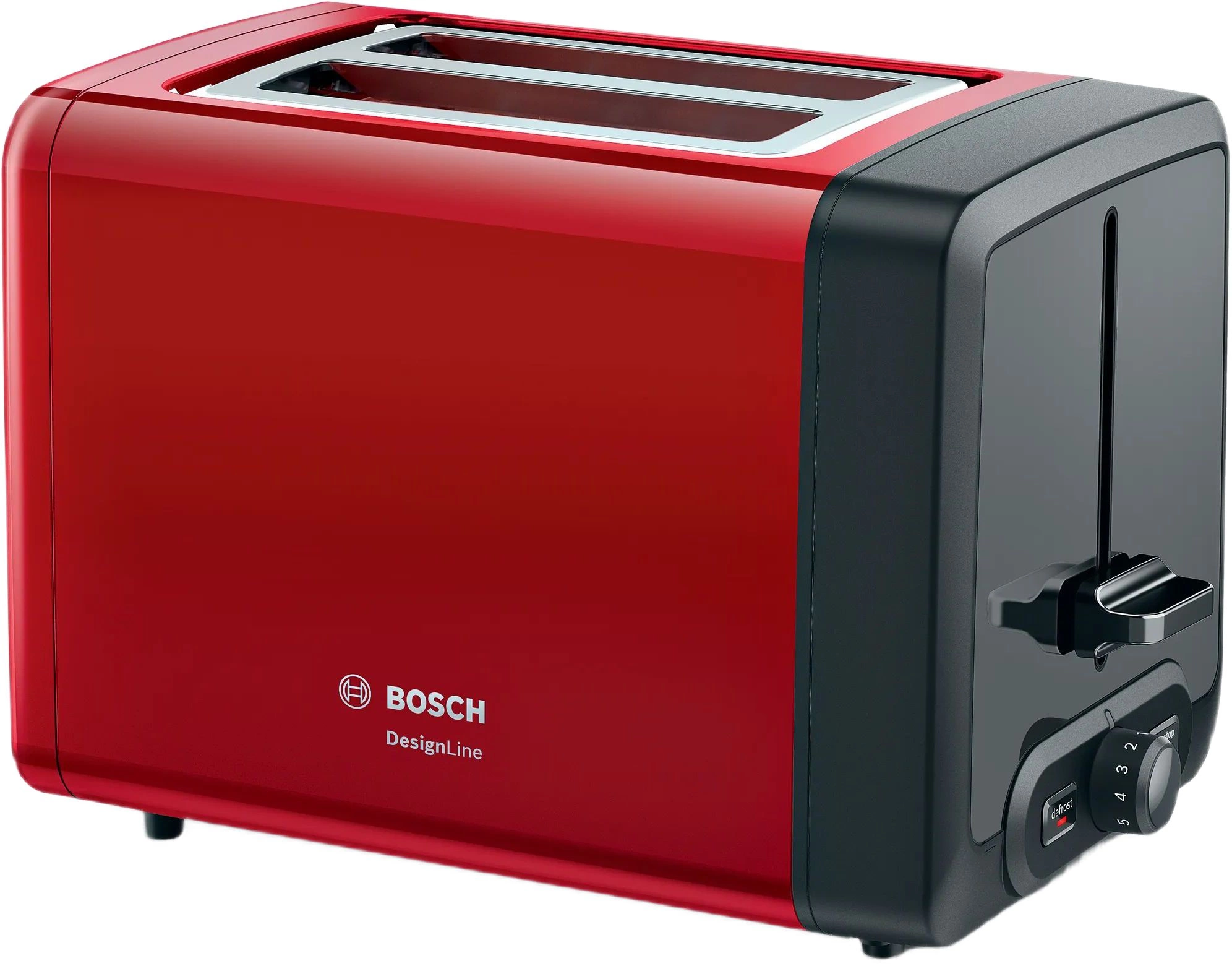 Тостер Bosch TAT4P424 970Вт красный/черный