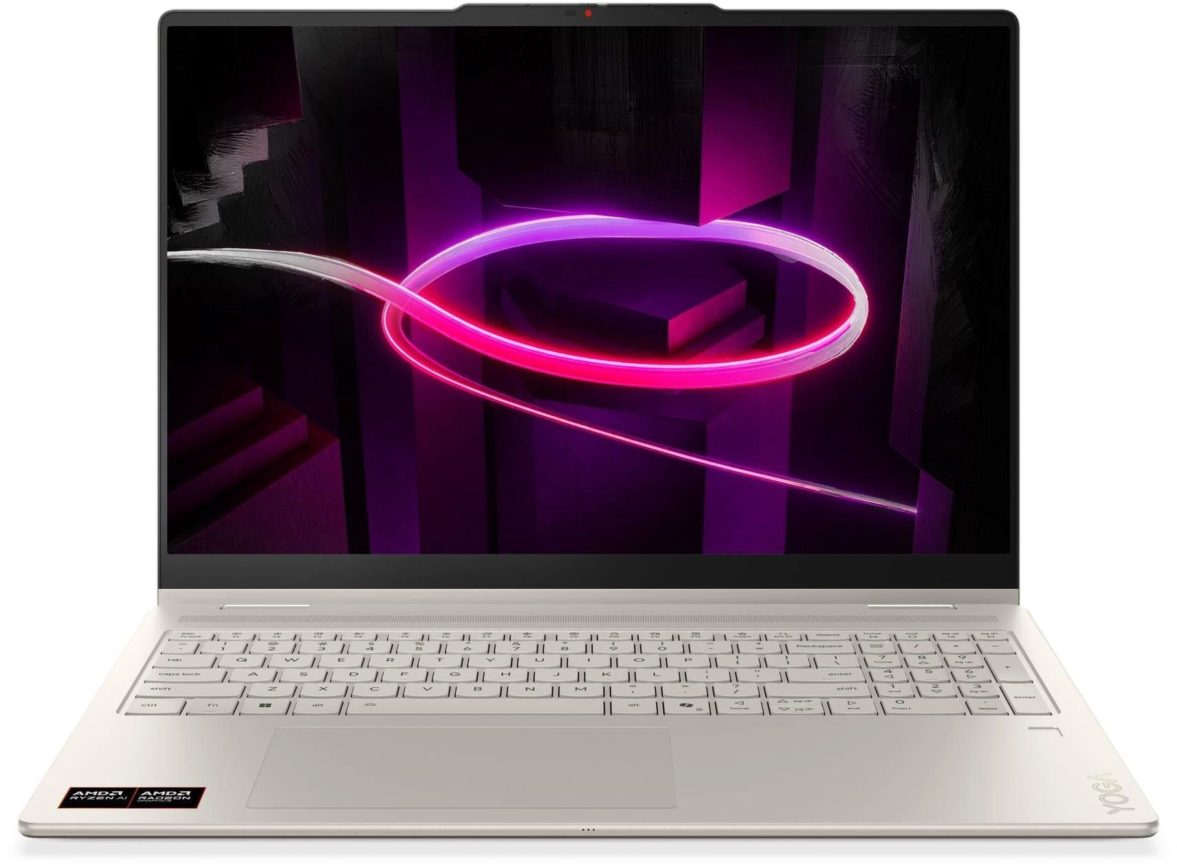 Ноутбук Lenovo Yoga 7 16AGP11 Ryzen AI 5 435 16Gb SSD512Gb AMD Radeon 840M 16" OLED Touch WUXGA (1920x1200) Windows 11 Home beige WiFi BT Cam (83TF003NRK)