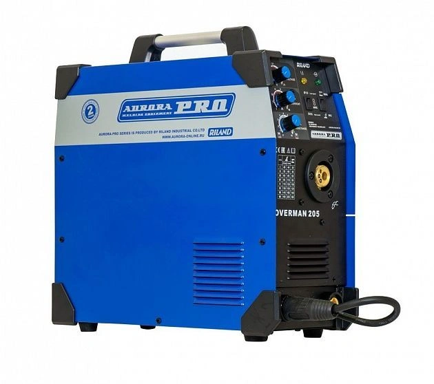 Сварочный полуавтомат Aurora Overman 205 инвертор MIG-MAG/ММА 7.7кВт