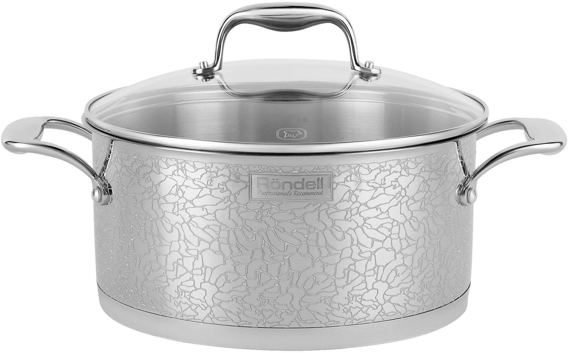 Кастрюля Rondell Vintage RDS-344 5л. d=24см (с крышкой) стальной