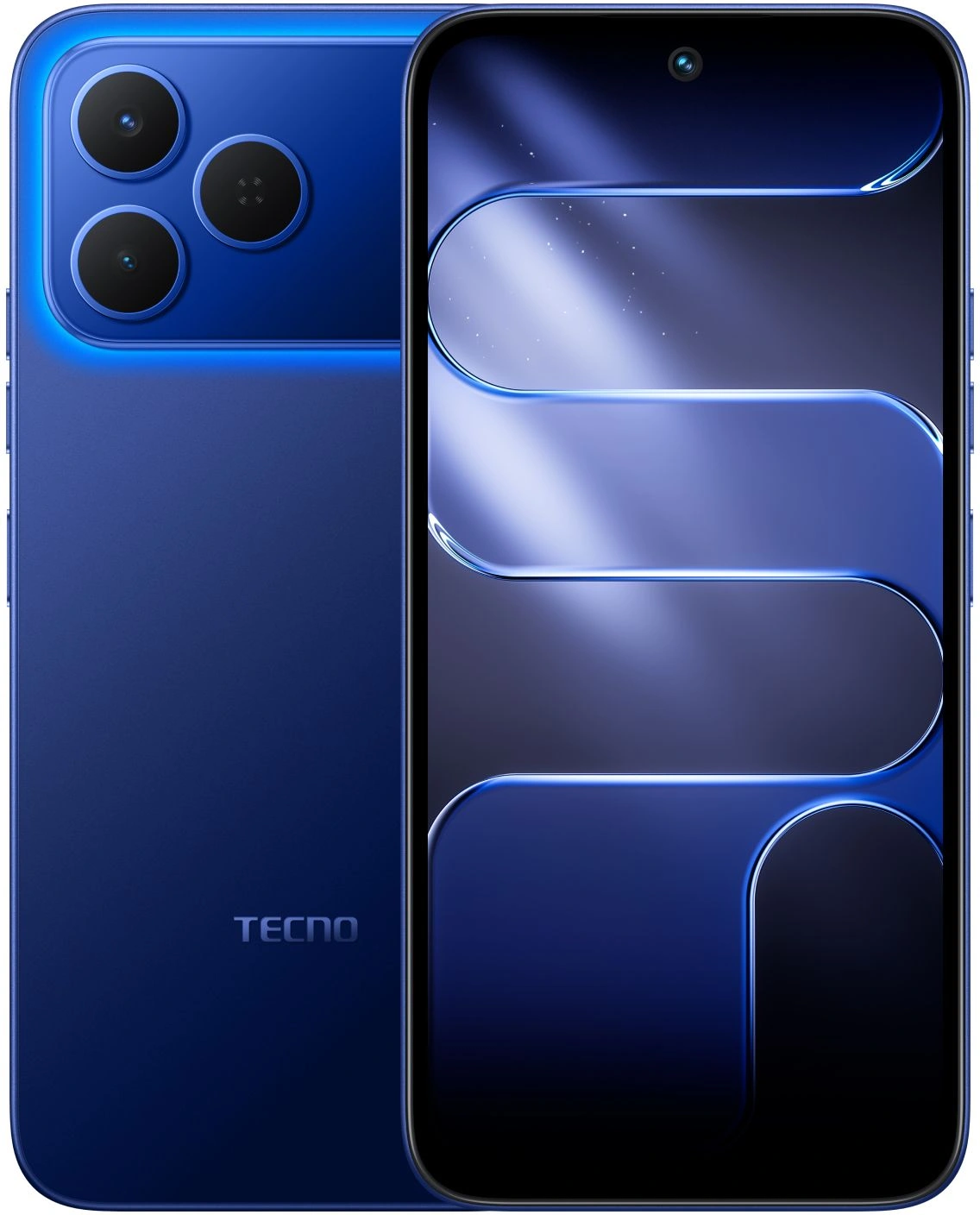 Смартфон Tecno Spark 50 256Gb 8Gb синий моноблок 3G 4G 2Sim 6.67" 720x1600 Android 16 50Mpix 802.11 a/b/g/n/ac/ax NFC GPS GSM900/1800 GSM1900 Protect FM microSD max2048Gb