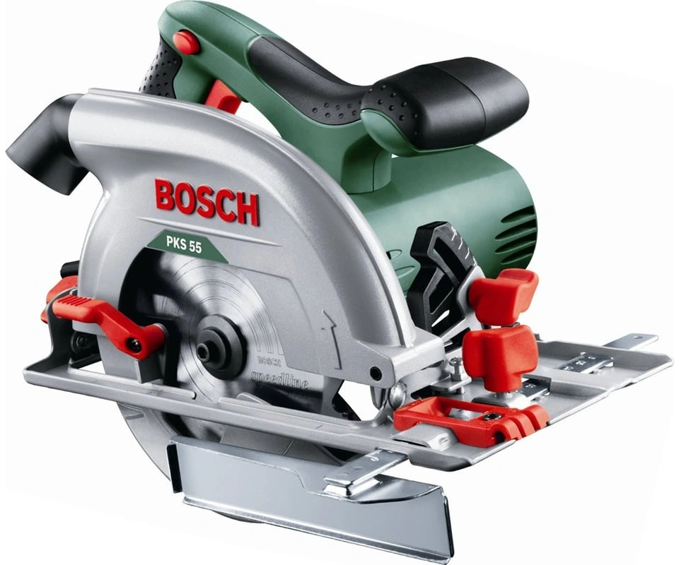 Циркулярная пила (дисковая) Bosch PKS 55 1200Вт (ручная) D диска.:160мм (0603500020)