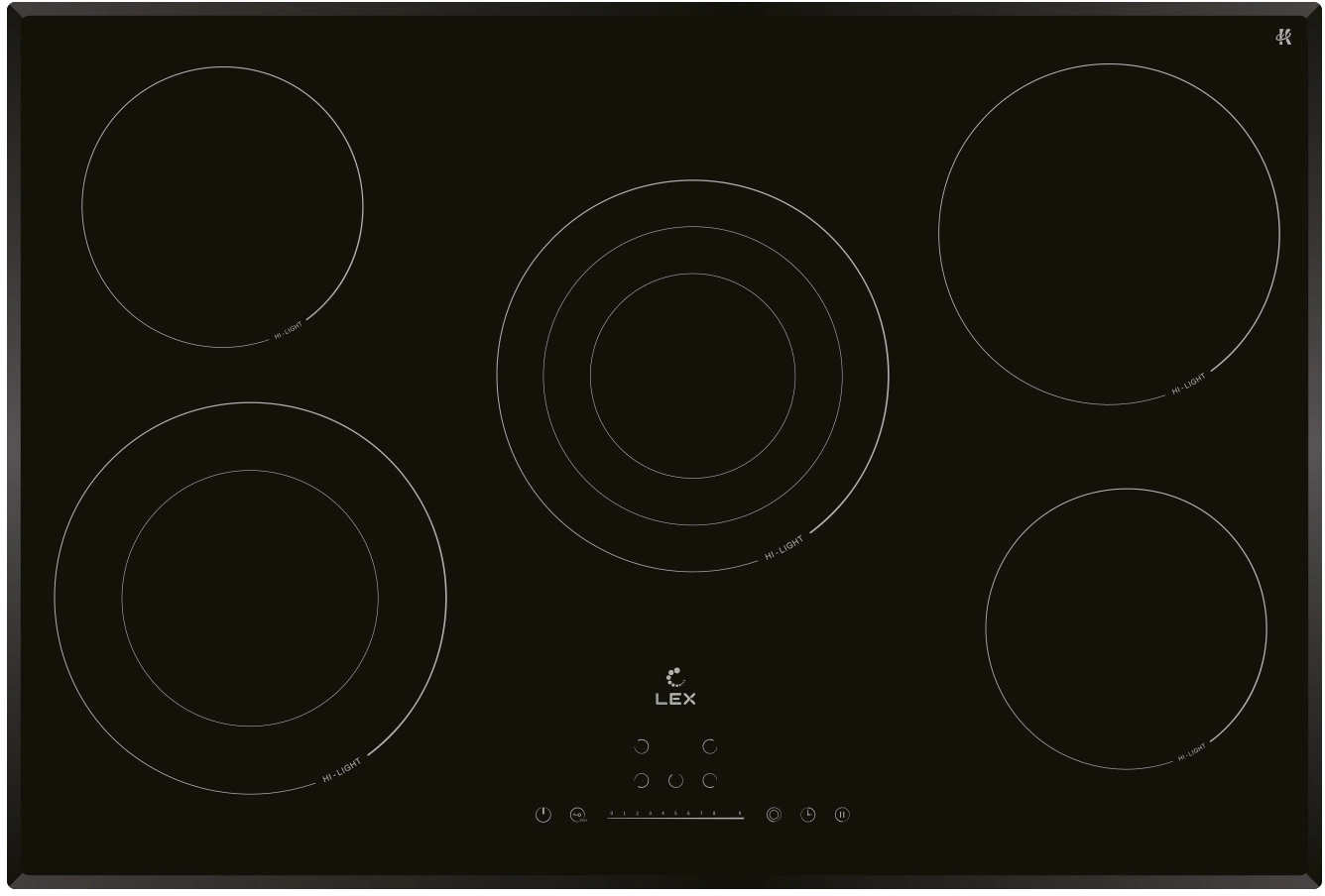 Варочная поверхность Lex EVH 772A BL черный