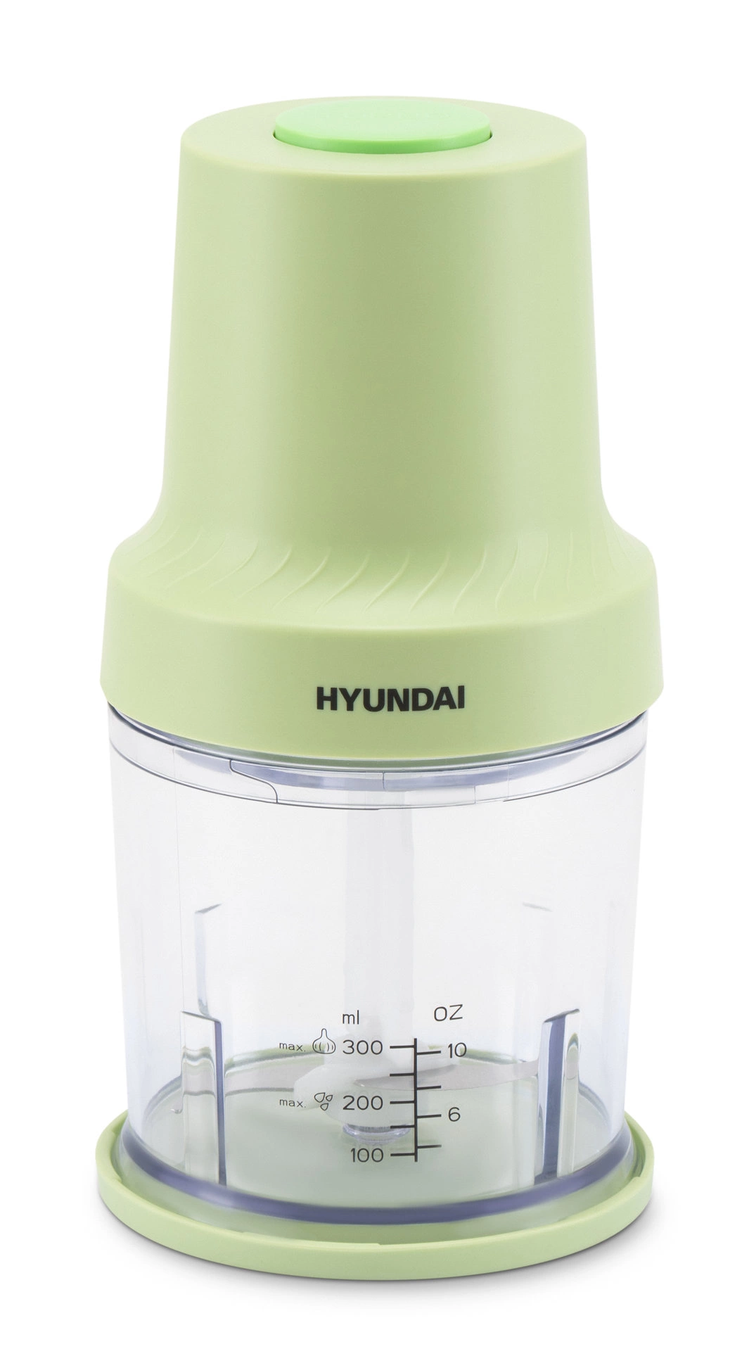 Измельчитель электрический Hyundai HYC-P3128 0.8л. 300Вт салатовый/белый