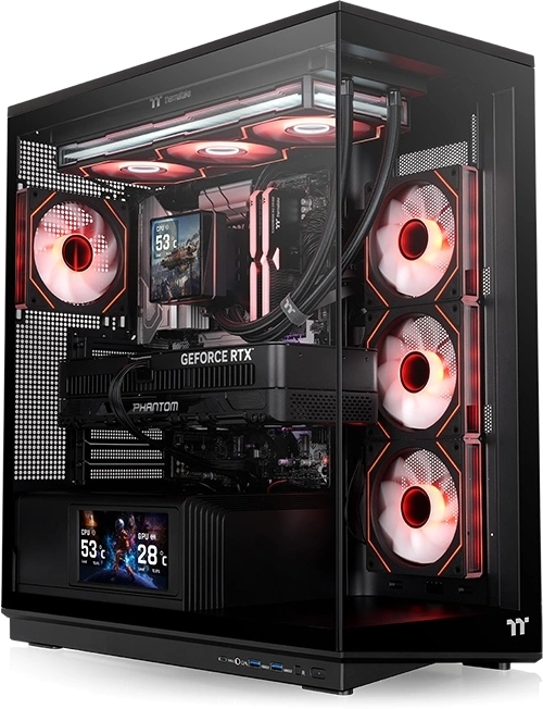 Корпус Thermaltake Stage 450 TG черный без БП ATX 2xUSB3.0 audio bott PSU
