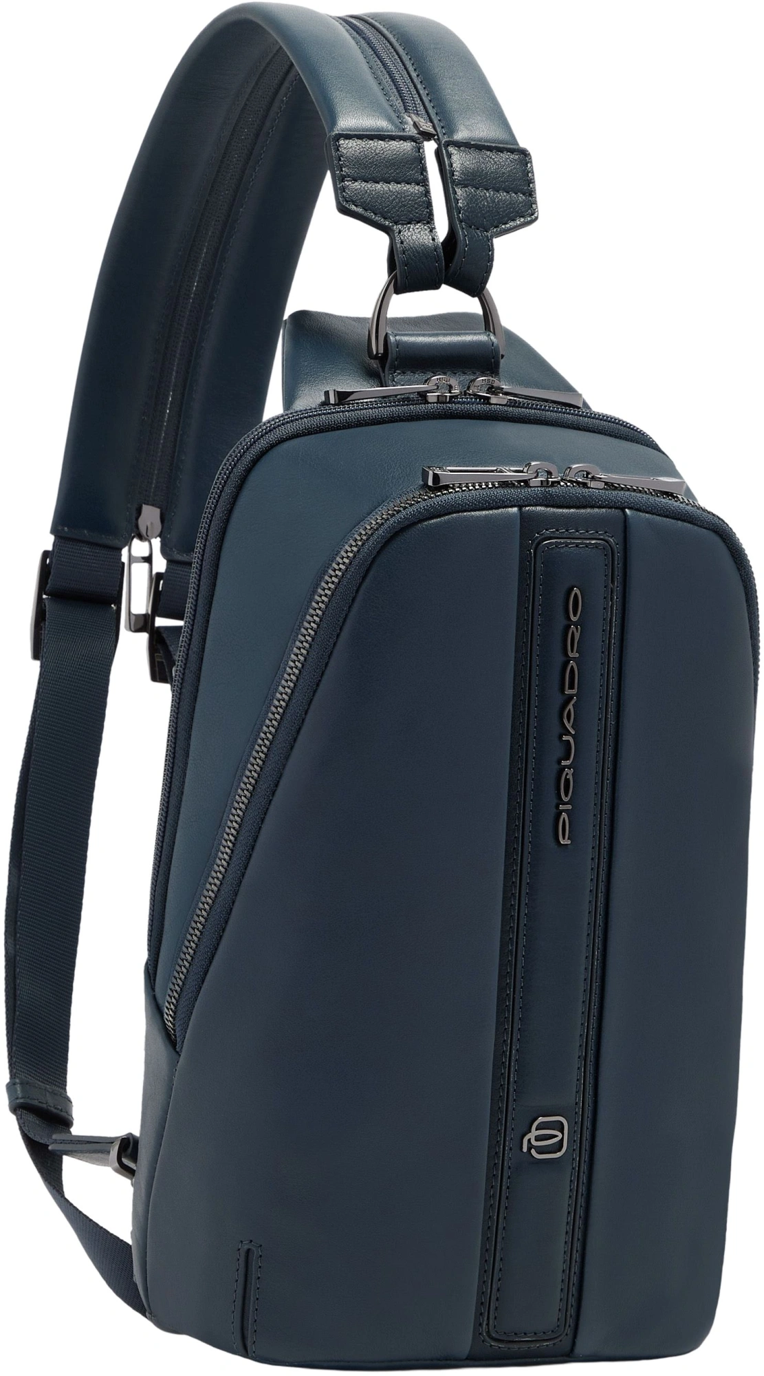 Рюкзак слинг мужской Piquadro Victor CA7174W143/BLU синий натур.кожа