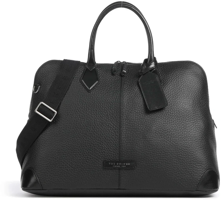 Сумка The Bridge Travel Soft 071706ZA/20 черная натур.кожа