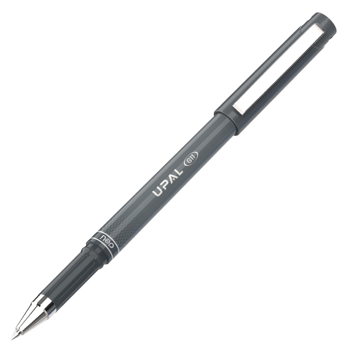 Ручка гелев. Deli Upal EG11-BK т.серый d=0.7мм черн. черн.