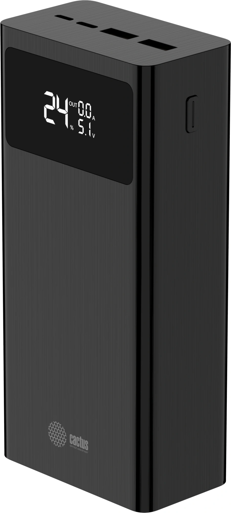 Мобильный аккумулятор Cactus CS-PBFSKA-30000 30000mAh 22.5W 4.5A USB-A/USB-C черный