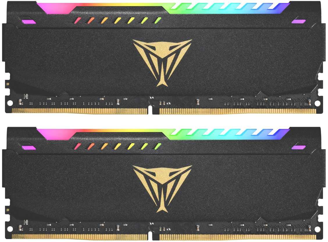 Память DDR4 2x8GB 3600MHz Patriot PVSR416G360C0K Viper Steel RGB RTL Gaming PC4-28800 CL20 DIMM 288-pin 1.35В dual rank с радиатором Ret