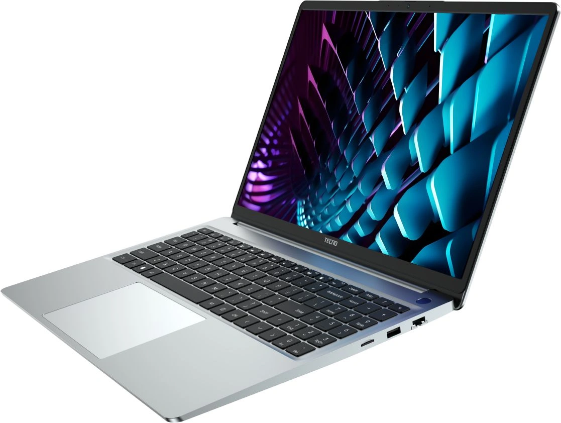 Ноутбук Tecno MegaBook K16AS Core i5 1235U 16Gb SSD512Gb Intel Iris Xe graphics 16" IPS FHD (1920x1200) без ОС silver WiFi BT Cam 6060mAh (TCN-K16I5.D16.SL)