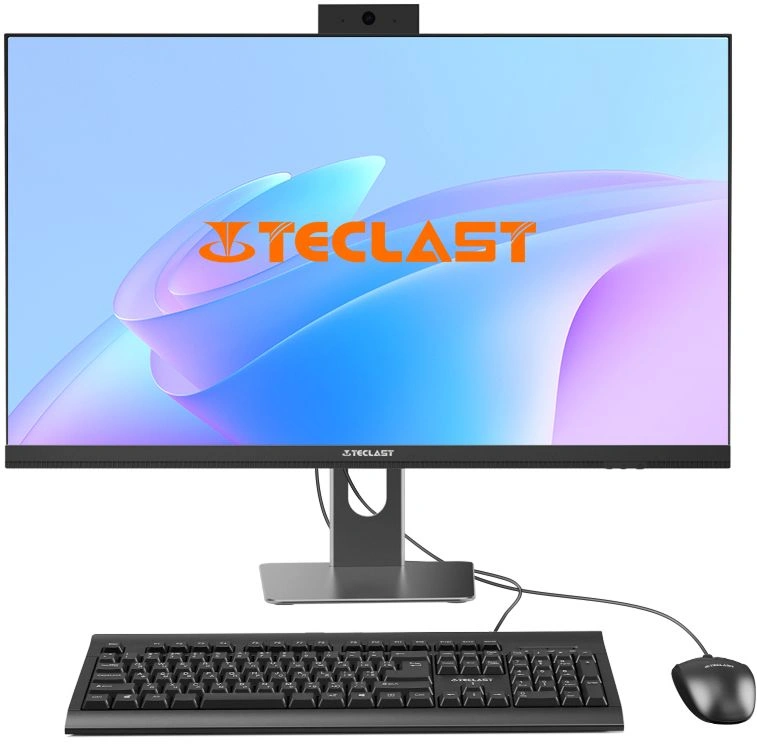 Моноблок Teclast T27 Air 27" 2K Core Ultra 5 225 (3.3) 16Gb SSD512Gb Graphics CR Windows 11 Pro GbitEth WiFi BT 120W клавиатура мышь Cam черный 2560x1440