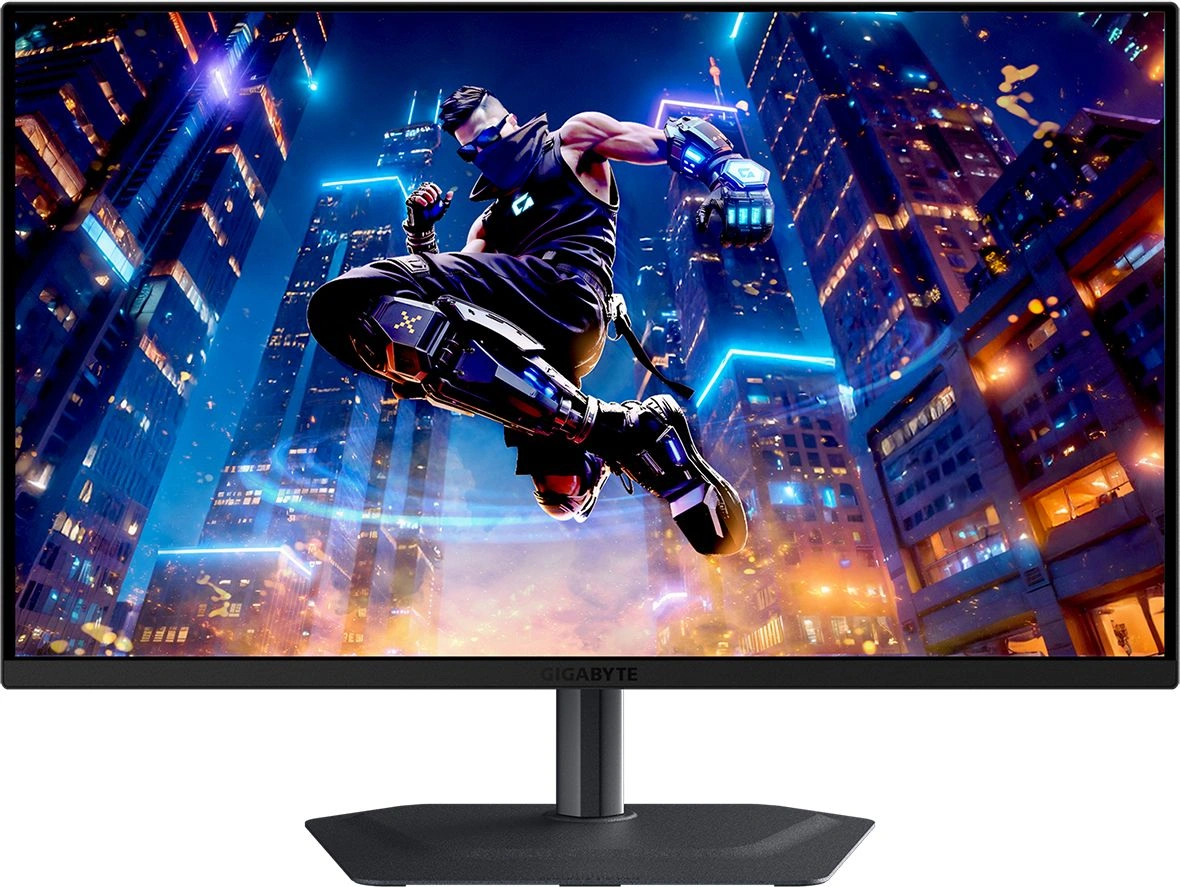 Монитор Gigabyte 27" MO27Q3 EK черный QD OLED LED 16:9 HDMI M/M матовая HAS Piv 1500000:1 250cd 178гр/178гр 2560x1440 360Hz G-Sync FreeSync Premium Pro DP QHD 6.55кг