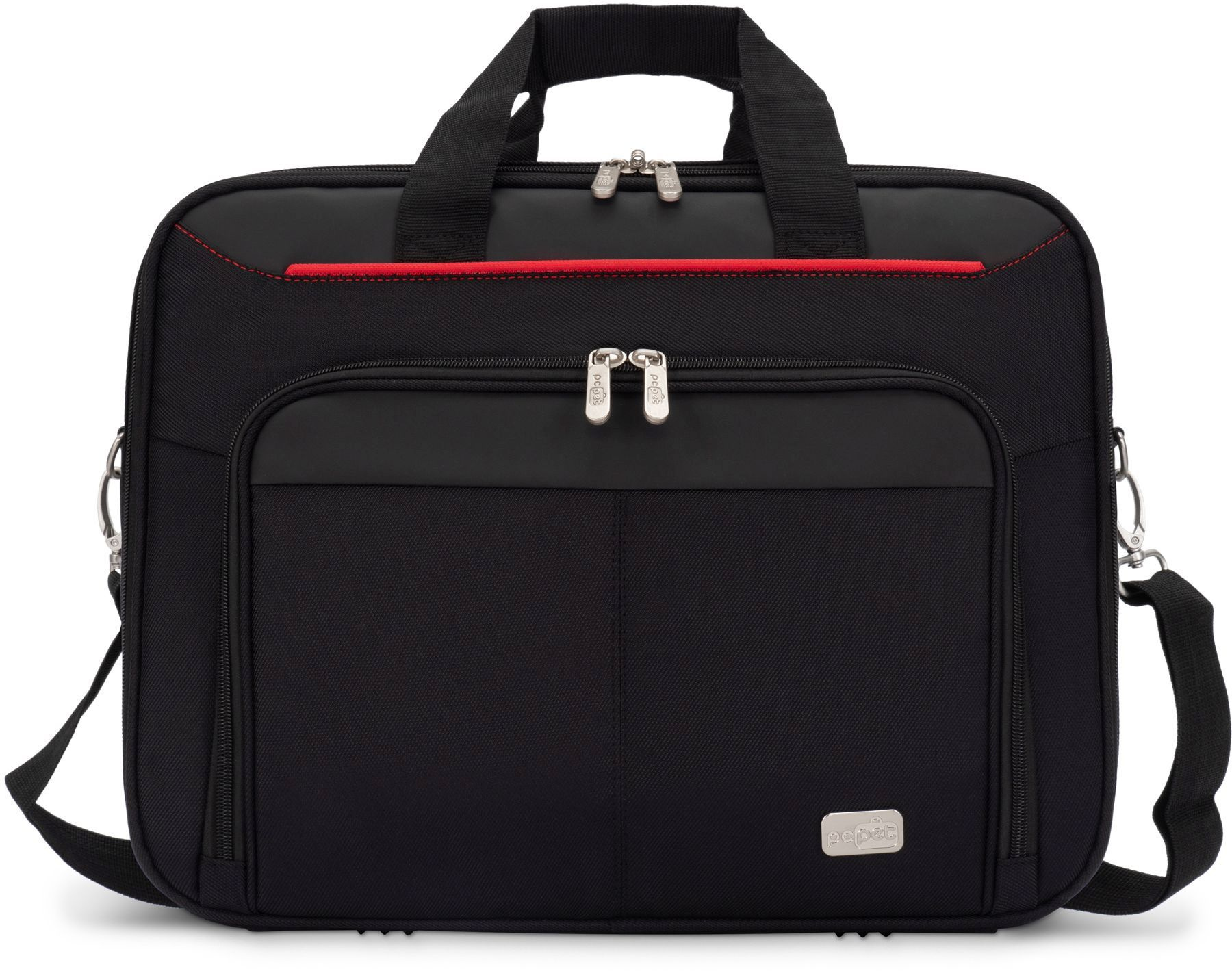 Сумка для ноутбука 15.6" PC Pet PCP-A9015BK черный/красный нейлон