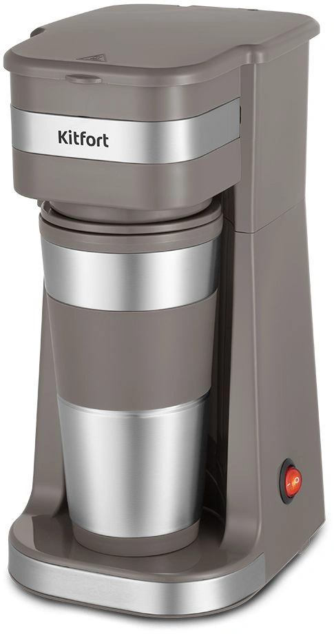 Кофеварка капельная Kitfort КТ-7316 750Вт коричневый/нержавеющая сталь