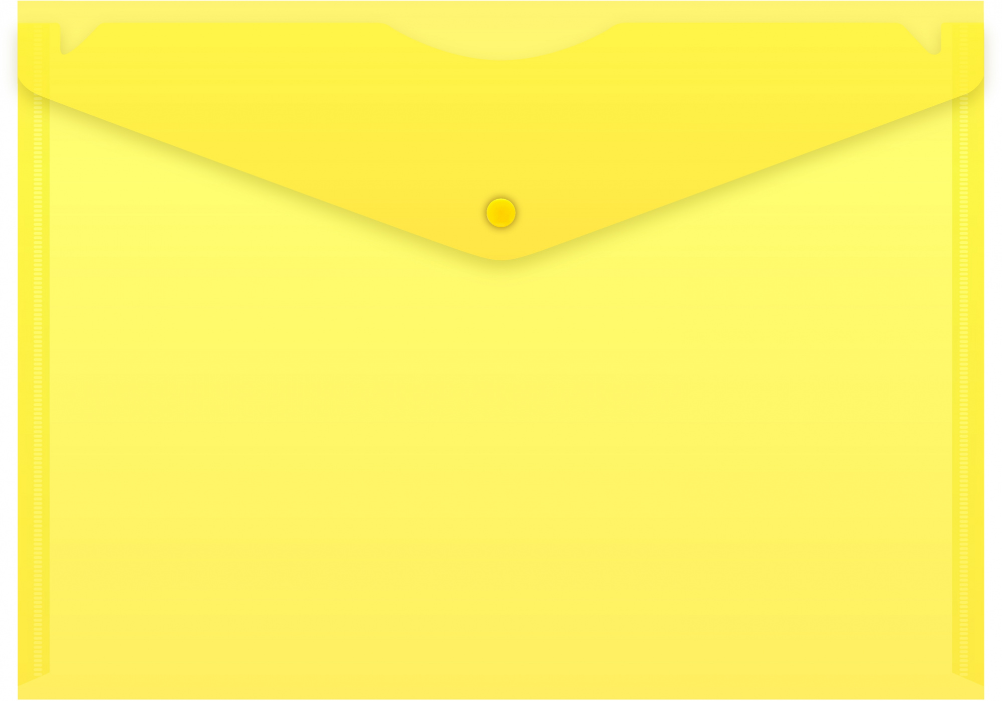Конверт на кнопке Buro -PK120BU/YEL A4 пластик 0.12мм желтый