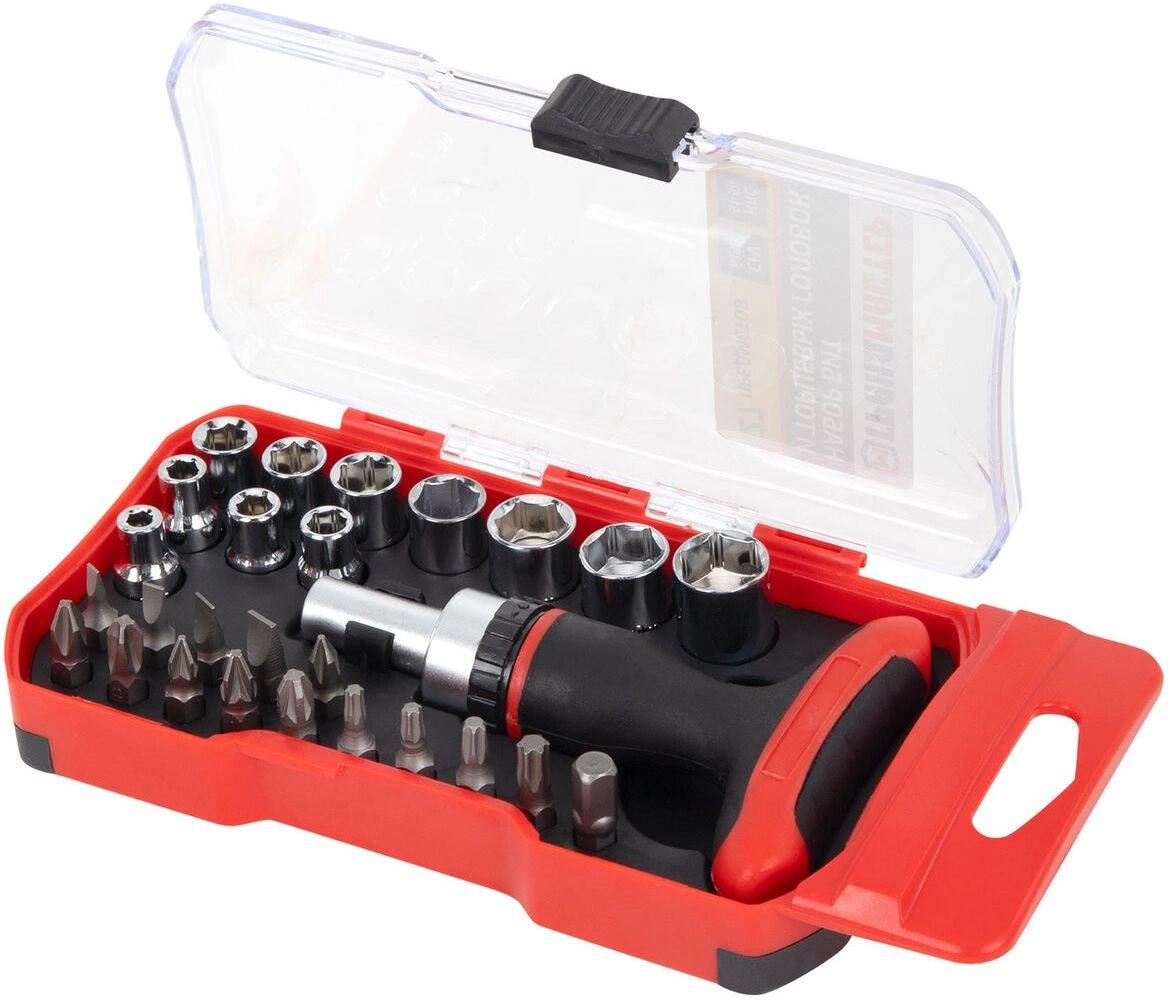 Набор бит и головок Грандмастер 671327 универсал. (27пред.) для гайковертов