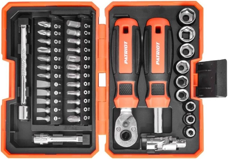 Набор инструментов Patriot SPS-38 38 предметов (жесткий кейс)