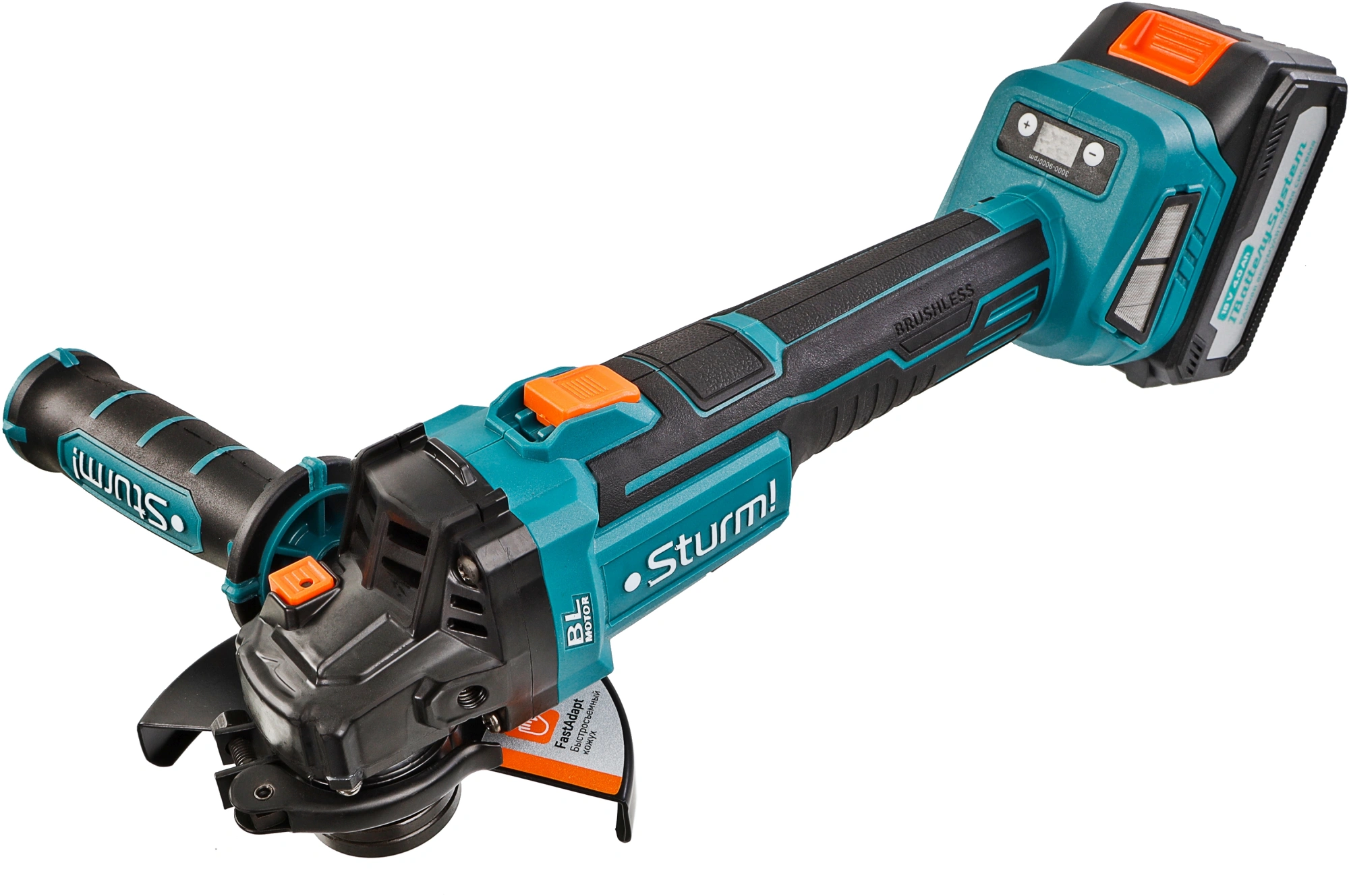 Углошлифовальная машина Sturm! CAG18125BLE 9000об/мин рез.шпин.:M14 d=125мм