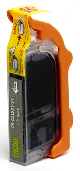 Картридж струйный Cactus CS-CLI521GY серый (8.4мл) для Canon Pixma MP980/MP990 с чипом