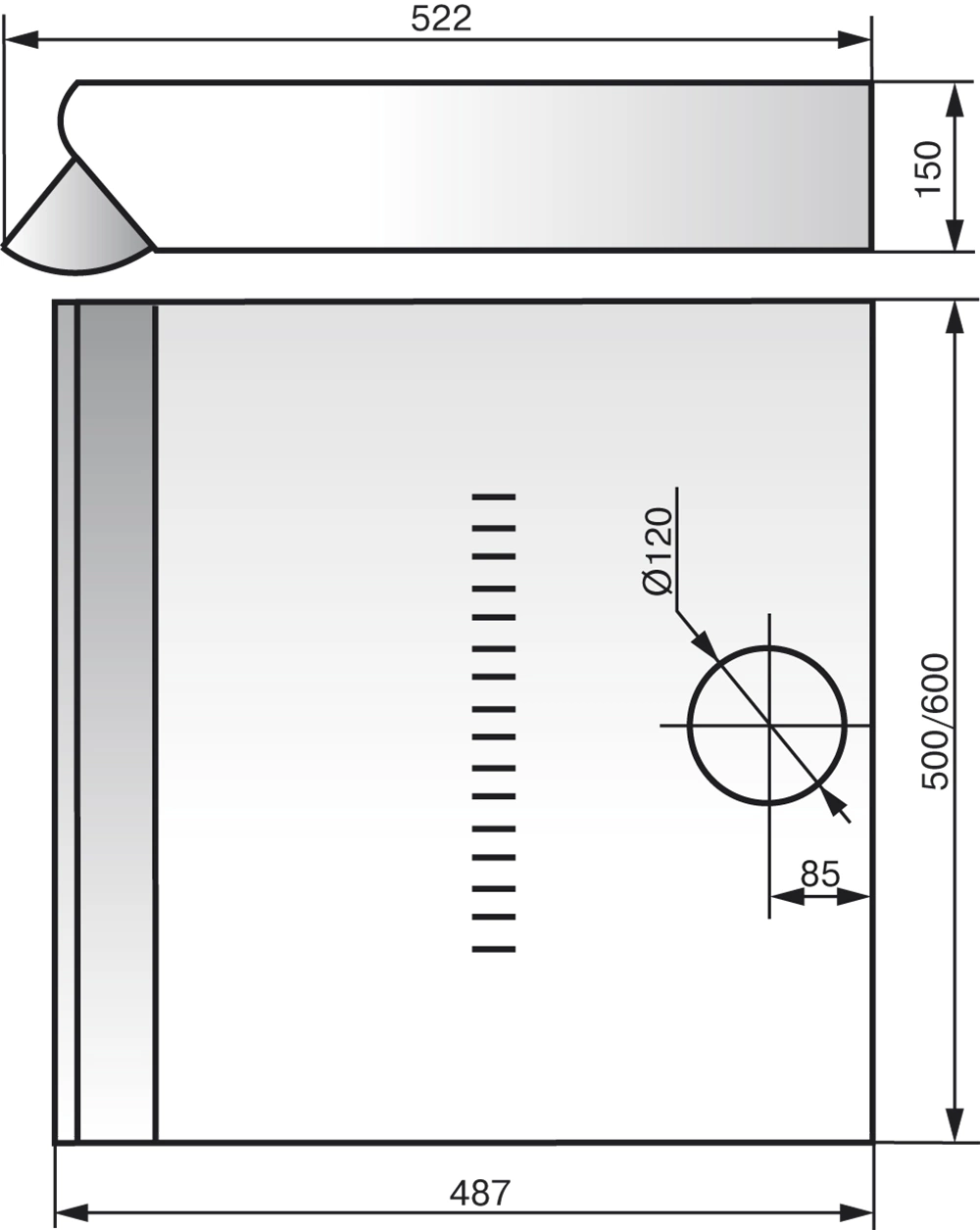 Вытяжка козырьковая Elikor Призма 50П-290-П3Л белый управление: ползунковое (1 мотор)