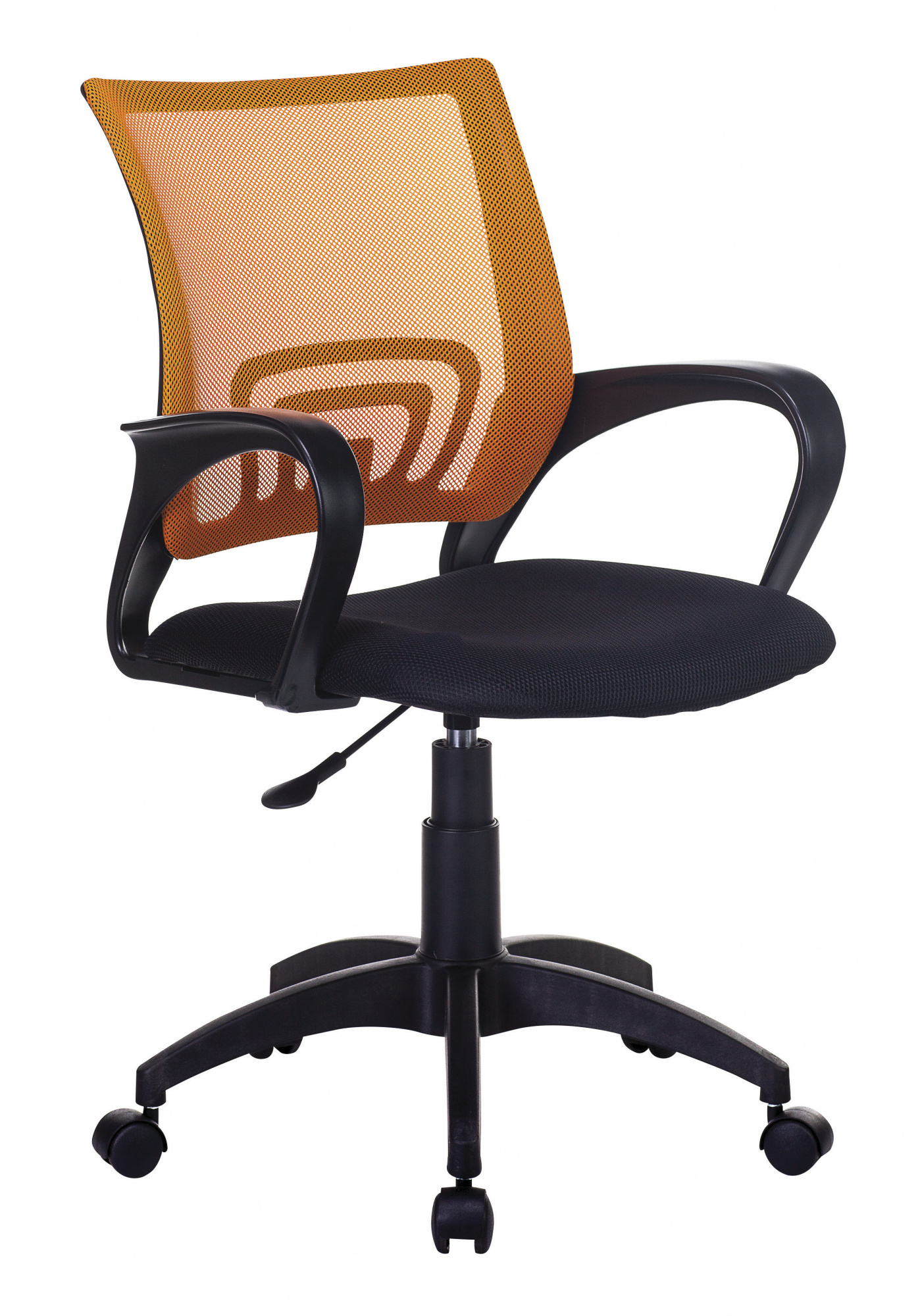офисное кресло с металлической крестовиной