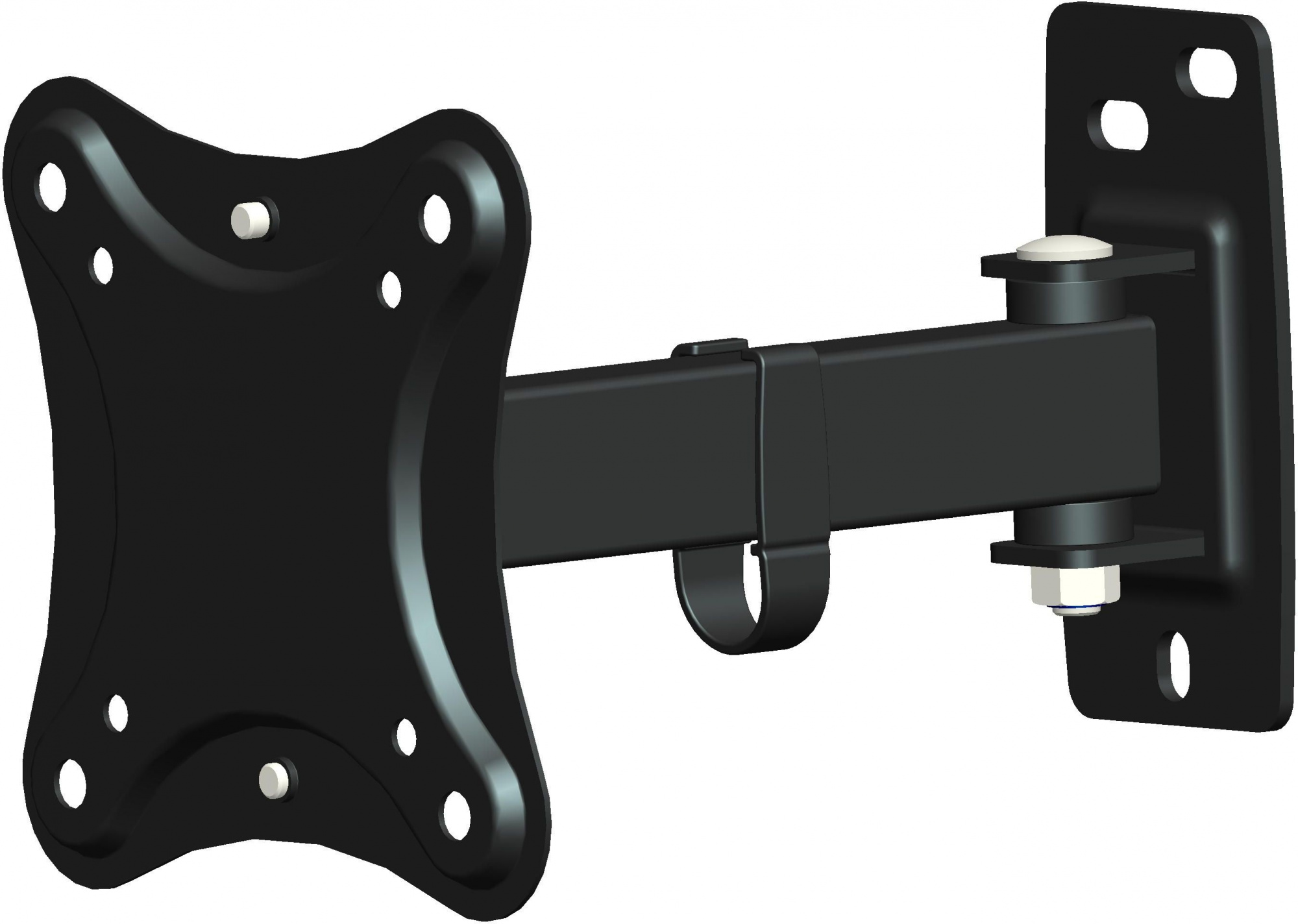 Кронштейн для телевизора Hama R1 118151 черный 10"-27" макс.15кг настенный поворот и наклон