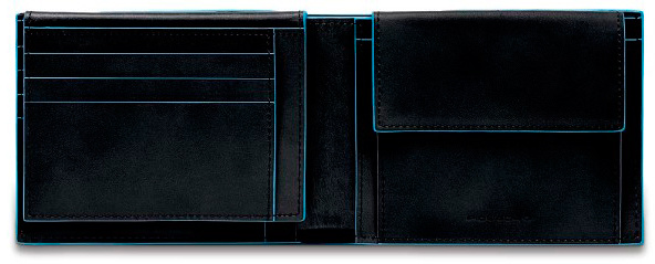Кошелек мужской Piquadro Blue Square PU1392B2R/N черный натур.кожа