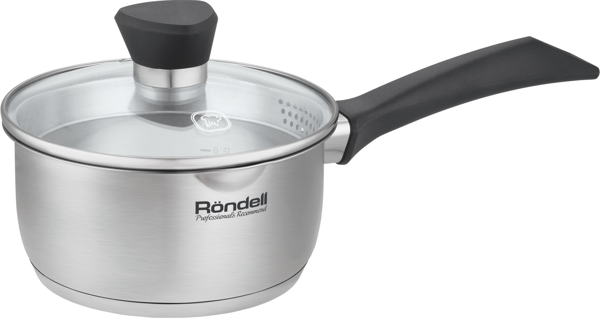 Ковш Rondell Strike Grey Ultra RDS-1946 1.3л. d=16см (с крышкой) стальной Ковш Rondell Strike Grey Ultra RDS-1946 1.3л. d=16см (с крышкой) стальной