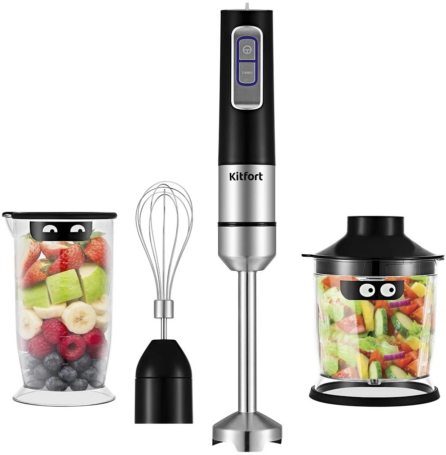 Блендер погружной Kitfort КТ-3052 1000Вт черный