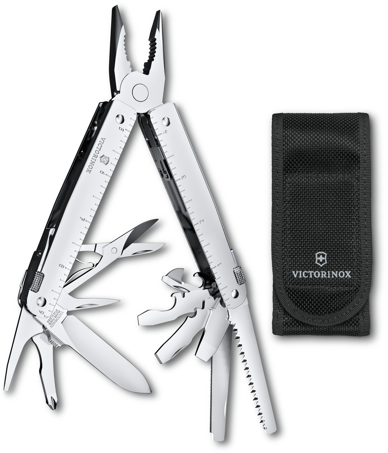 Мультитул Victorinox Swiss Tool MX (3.0327.MN) 115мм 26функц. чехол нейлоновый серебристый подар.коробка