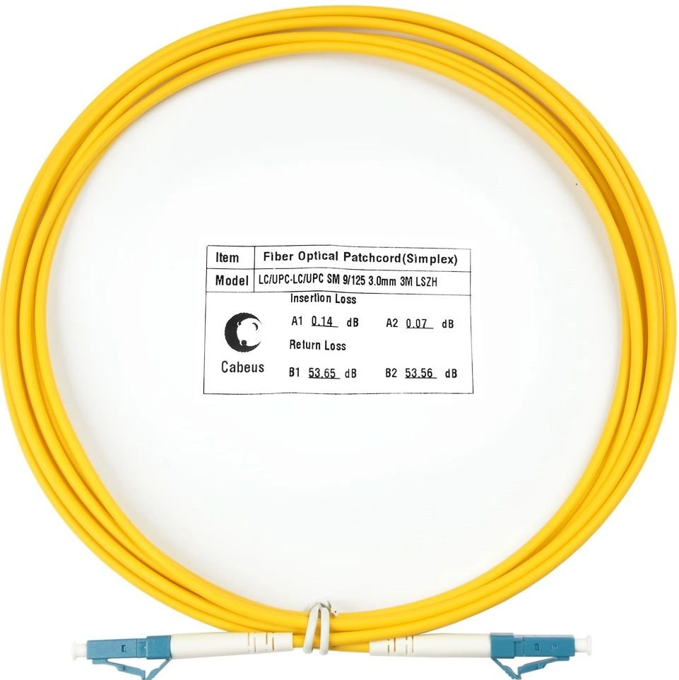 Патч-корд Cabeus FOP(S)-9-LC-LC-3M 1x9/125 OS2 LC-LC 3м LSZH желтый