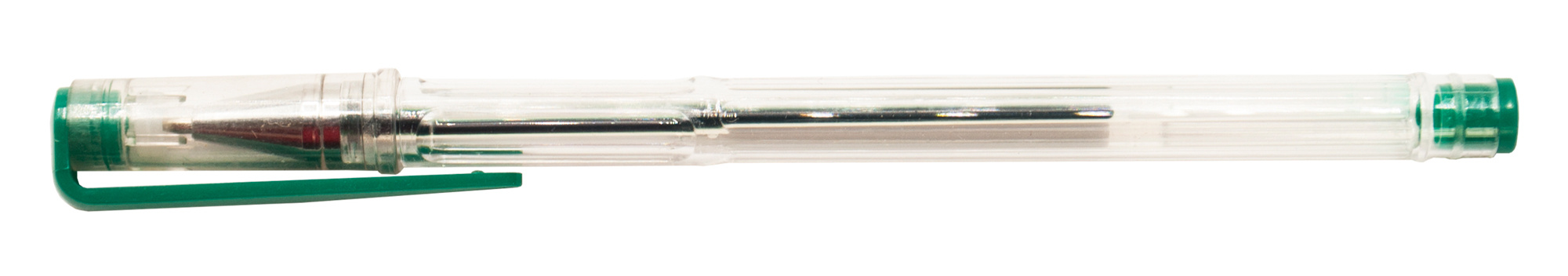Ручка гелев. Buro Laconic прозрачный/зеленый d=0.7мм зел. черн. сменный стержень линия 0.5мм без инд. Маркировки