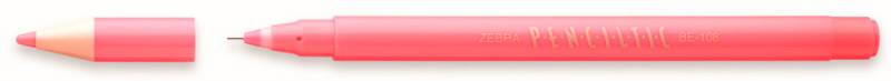 Ручка-роллер Zebra PENCILTIC 0.5мм игловидный пиш. наконечник розовый розовые чернила