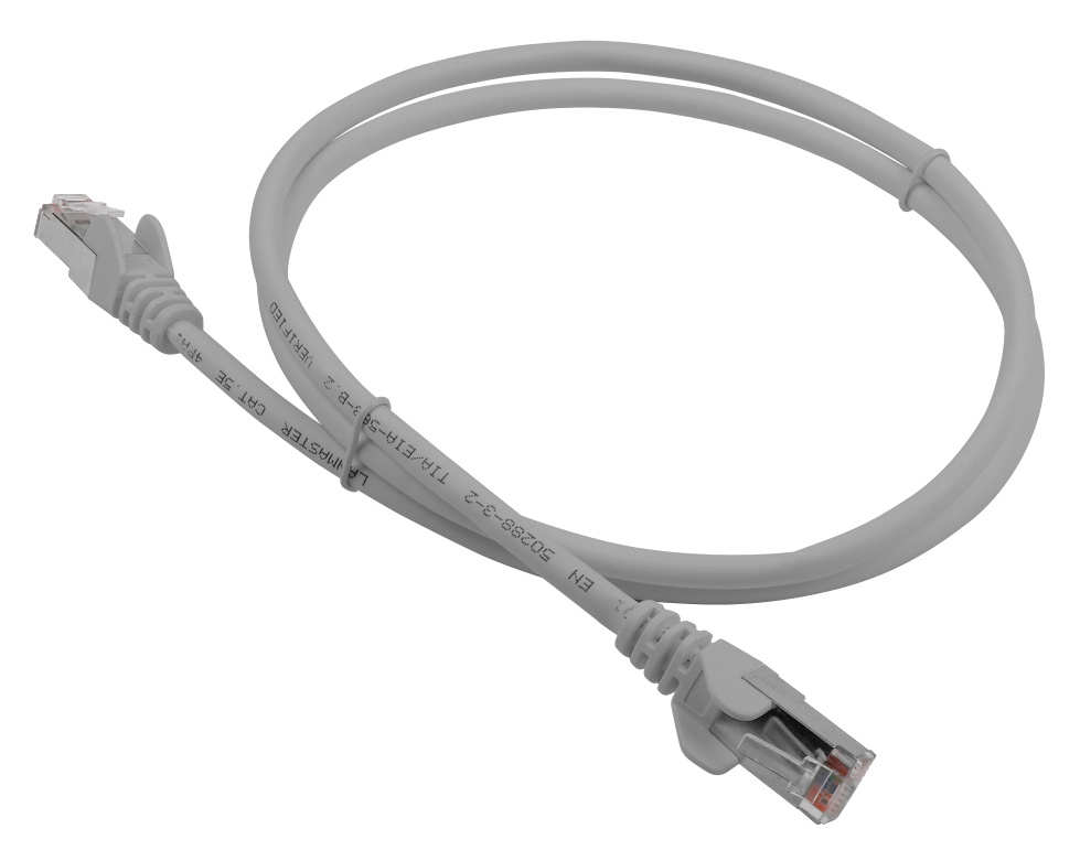 Патч-корд Lanmaster LAN-PC45/S5E-3.0-GY FTP RJ-45 вил.-вилка RJ-45 кат.5E 3м серый LSZH (уп.:1шт)