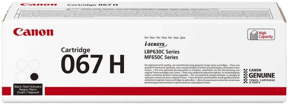 Картридж лазерный Canon 067HBK 5106C002 черный (3100стр.) для Canon LBP631/633/MF651/655/657