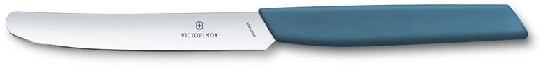 Нож кухонный Victorinox Swiss Modern (6.9006.112) стальной столовый лезв.110мм прямая заточка синий