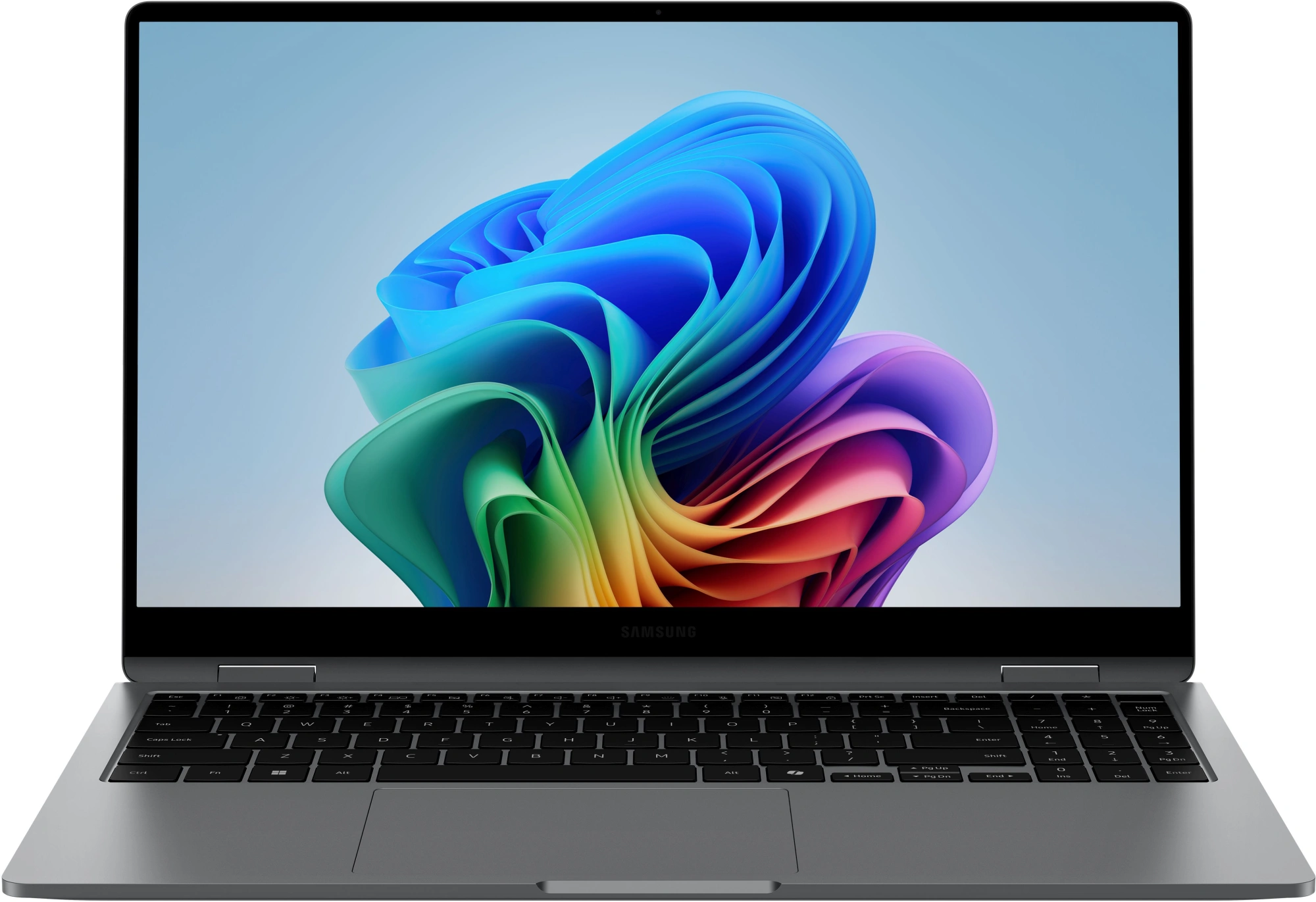 Ноутбук Samsung Galaxy Book 5 360 NP750 Core Ultra 5 226V 16Gb SSD512Gb Intel Arc 130V 15.6" AMOLED Touch FHD (1920x1080) Windows 11 Home English grey WiFi BT Cam (NP750QHA-LG1IN)