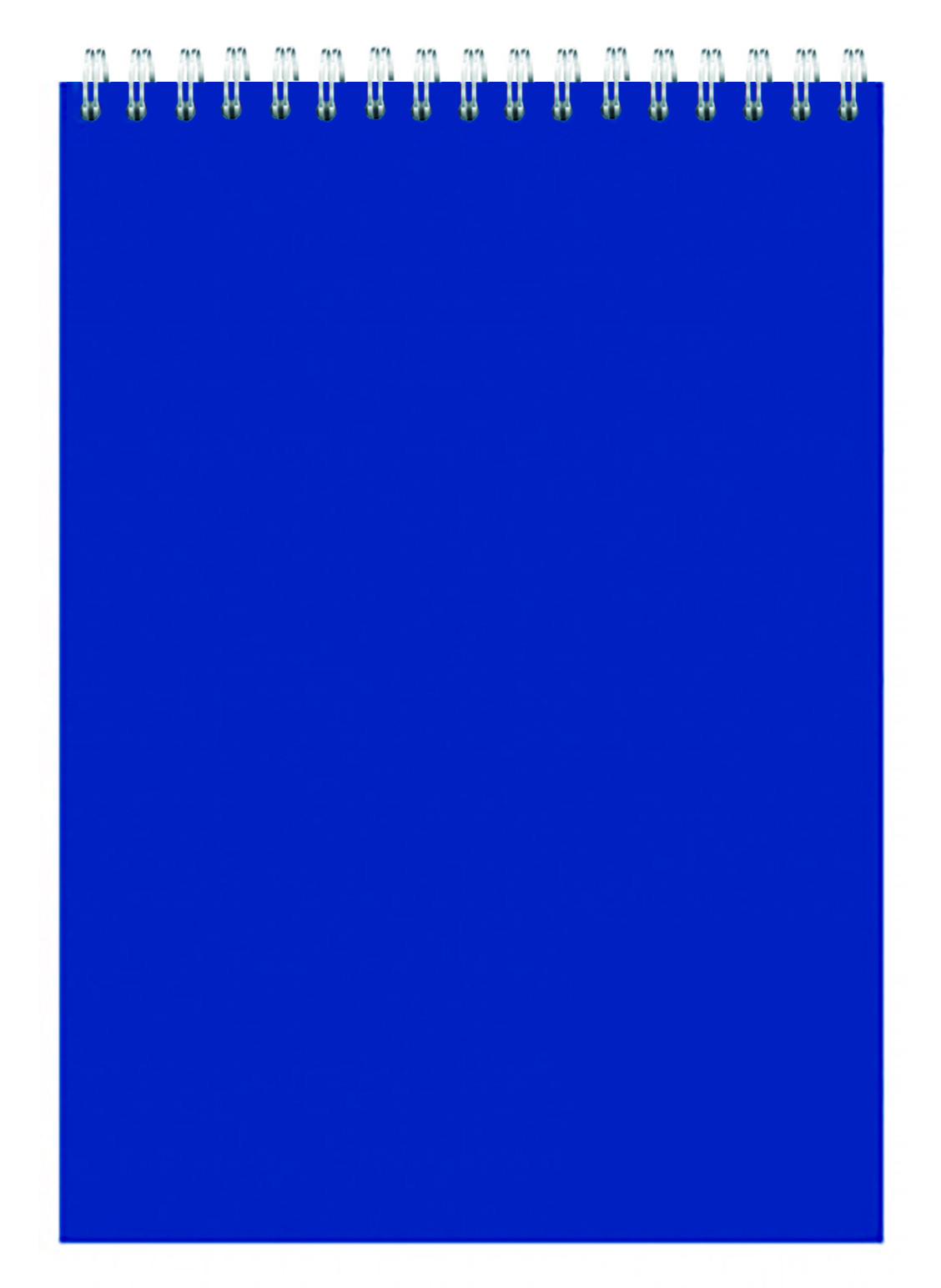 Блокнот Silwerhof A5 мелов.картон 60л клетка гребень синий