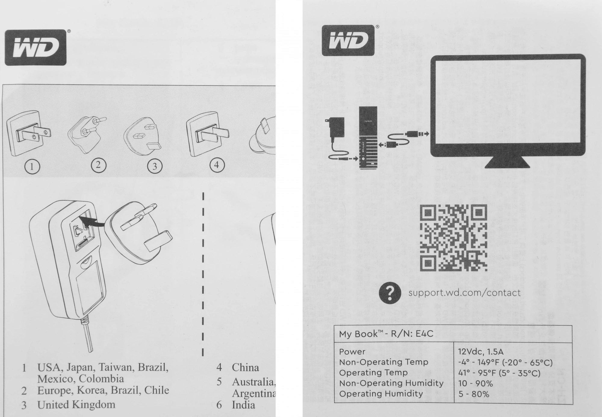 Жесткий диск WD USB3.0 18TB WDBBGB0180HBK-EESN My Book 3.5" черный